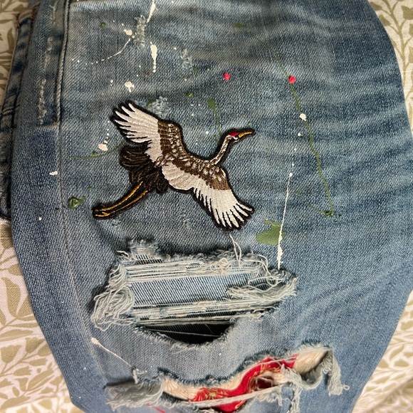 Amiri rosebowl patch jeans - Picture 2 of 8